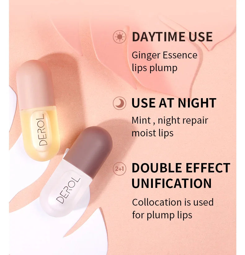 DEROL Ginger Extract Peppermint Lip Plumper